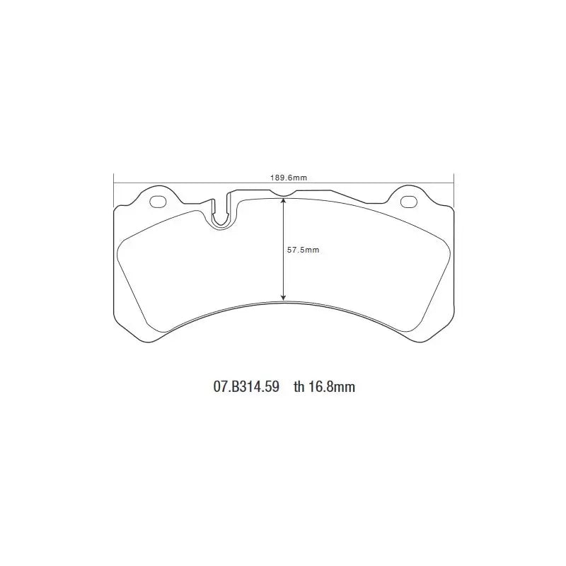 Brembo Axle Set HP2000 High Performance Low Dust Street Compound (N and J Caliper) W/Cut Out