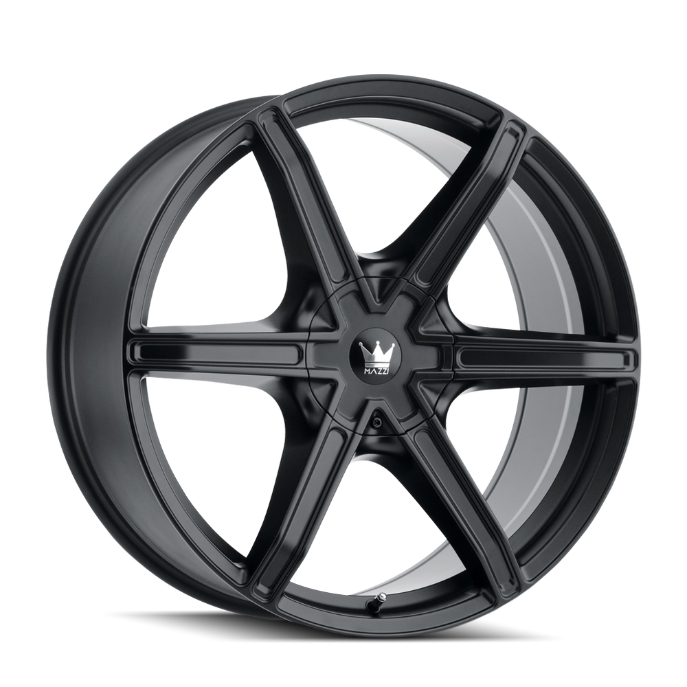 ~(49 lbs. 26X26X11)~ STILTS (371) MATTE BLACK 24X9.5 6-135/6-139.7 30mm 106mm