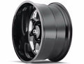 ~(44 lbs. 22X22X13)~ SEVENFOLD (9111) GLOSS BLACK/MILLED SPOKES 20X12 8-165.1 -51mm 130.8mm