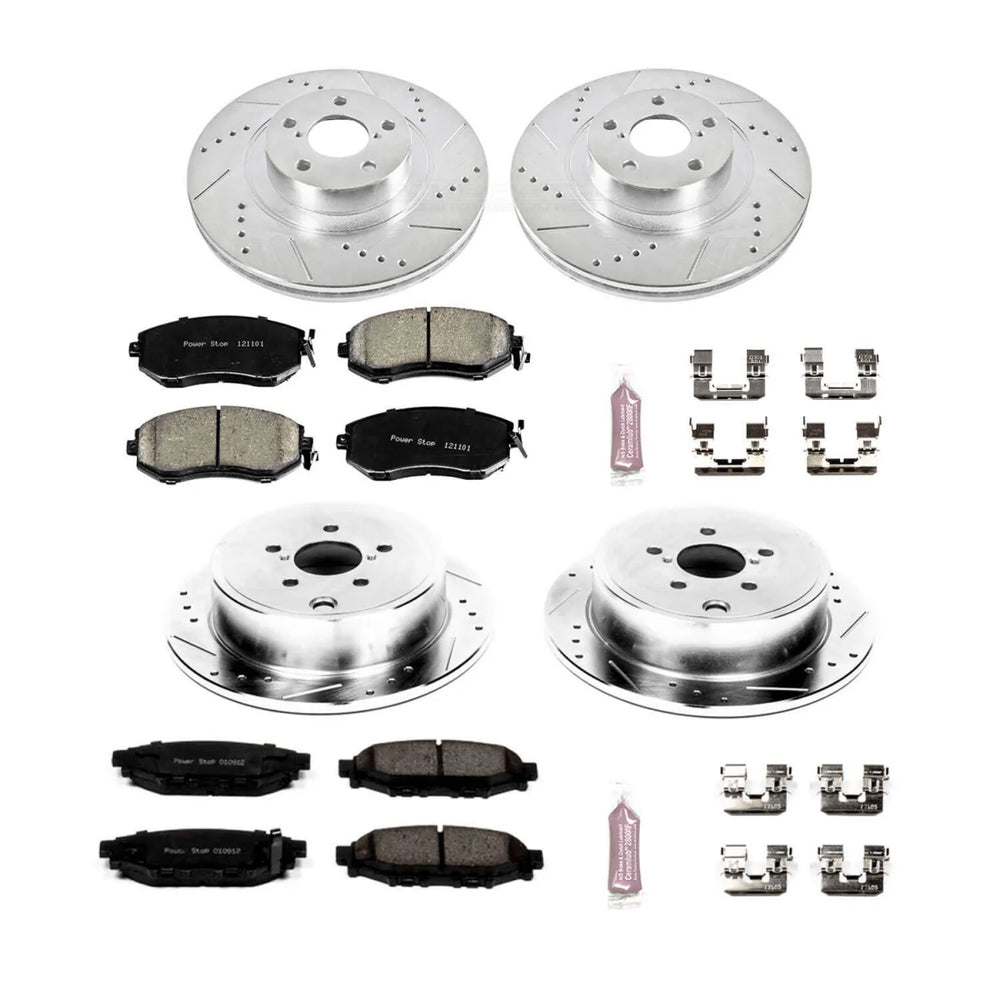 Power Stop 10-13 Subaru Forester Front & Rear Z23 Evolution Sport Brake Kit