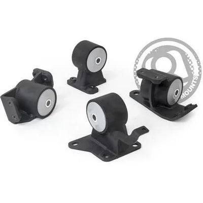 Innovative 90-99 Toyota MR2 5S/3S Black Steel Mounts 95A Bushings