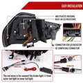 BMW 3 SERIES SEDAN E90 FULL LED TL CHRM HOUSING SMK LENS WHITE LT BAR