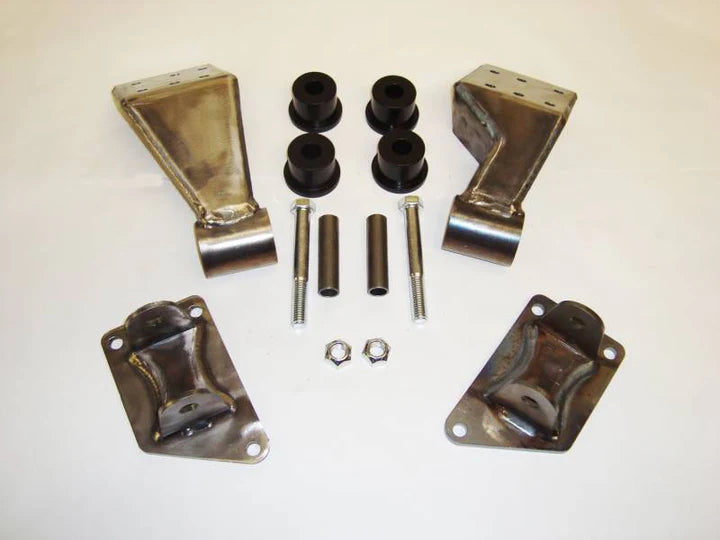 ~(14 lbs. 9X9X9)~ 72-86 Jeep CJ w/AMC V-8 Engines Zinc Plated Bomb Proof Motor Mounts