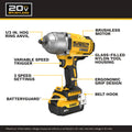 20V MAX XR 1/2IN HIGH TORQUE IMPACT WRENCH W/HOG RING ANVIL KIT
