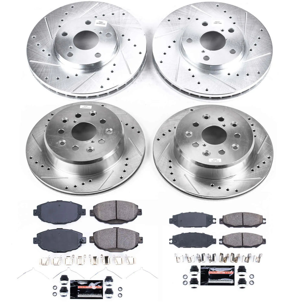 Power Stop 99-00 Lexus SC300 Front & Rear Z23 Evolution Sport Brake Kit