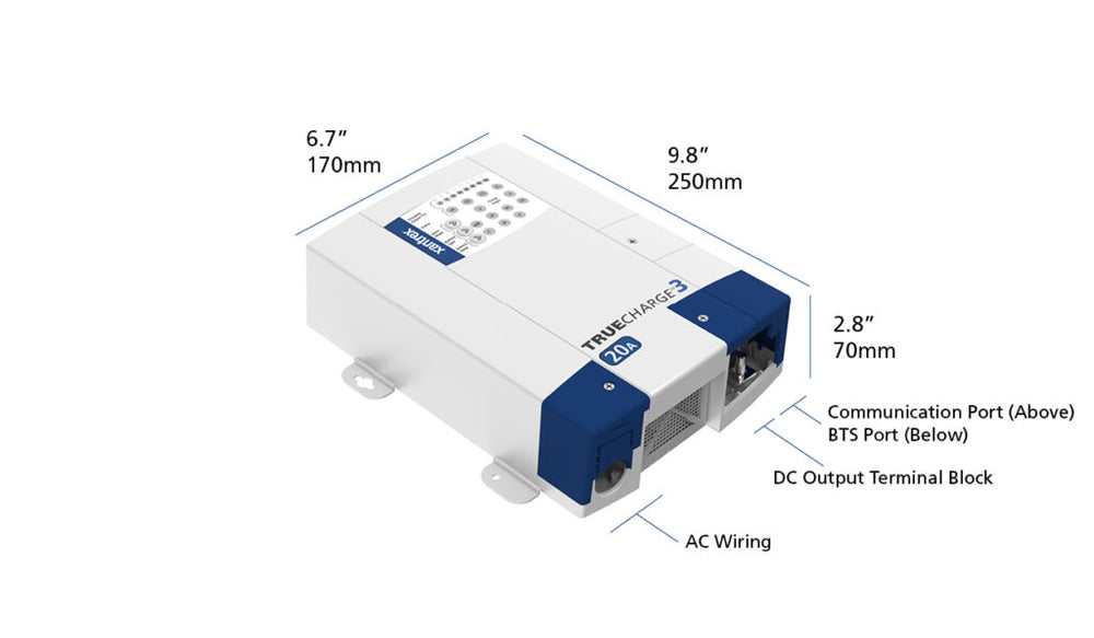 TRUECHARGE3 BATTERY CHARGER SUPPORTING LITHIUM BATTERIES 12V 20A