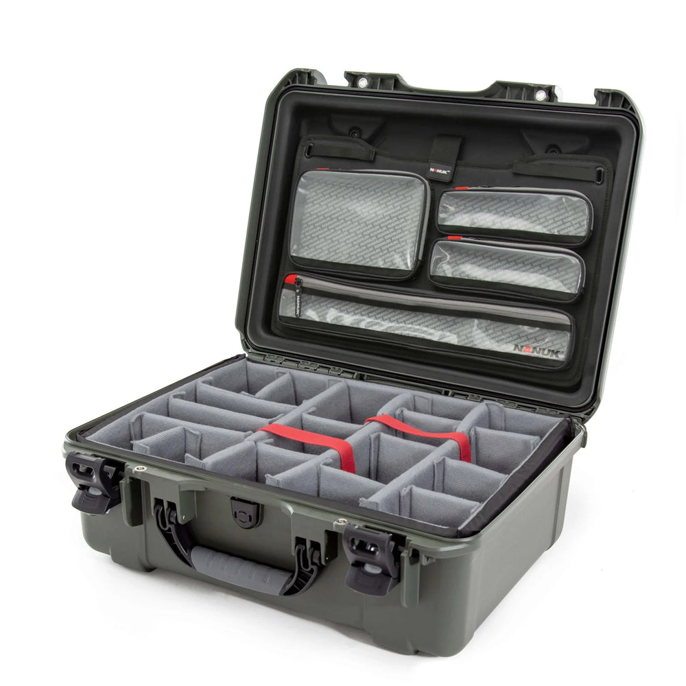 NANUK 940 CASE W/LID ORG.W/DIVIDERORANGE INTERIOR: 20 X 14 X 8IN