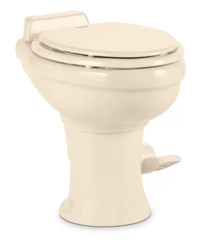 RV TOILET GRAVITY FLUSH 320 BONE