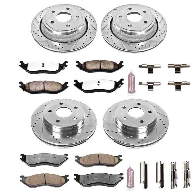 Power Stop 03-04 Dodge Dakota Front and Rear Semi-Coated Rotor Kit