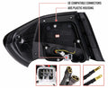 Spec-D Tuning 08-14 WRX SEQUENTIAL LED TAIL LIGHT- GLOSSY BLACK HOUSING WITH TINTED LENS - WHITE BAR
