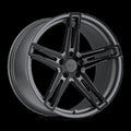 ~(27 lbs. 20X20X10)~ TSW MECHANICA 18x8.5 5/120 ET15 CB76.1 MATTE GUNMETAL W/MATTE BLACK FACE