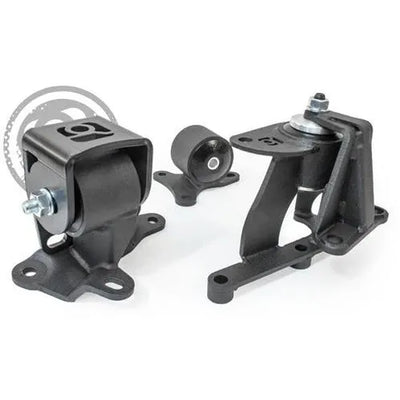 Innovative 88-91 Prelude H-Series Black Steel Mounts 85A Bushings