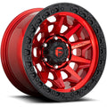 ~(34 lbs. 20X20X12)~ COVERT 17x9 6x135.00 CANDY RED BLACK BEAD RING (-12 mm)