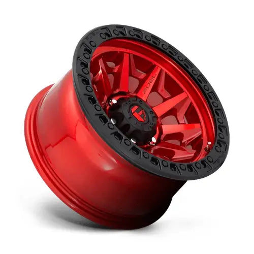 ~(34 lbs. 20X20X12)~ COVERT 17x9 6x135.00 CANDY RED BLACK BEAD RING (-12 mm)