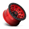~(34 lbs. 20X20X12)~ COVERT 17x9 6x135.00 CANDY RED BLACK BEAD RING (-12 mm)