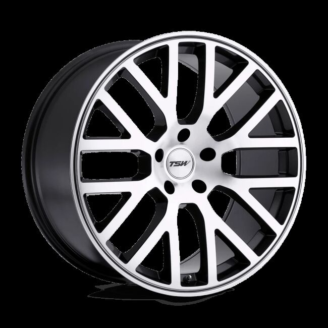 ~(45 lbs. 24X24X12)~ TSW DONINGTON 22x10.5 5/112 ET42 CB72.1 GUNMETAL MIRROR CUT FACE/GUNMETAL LIP