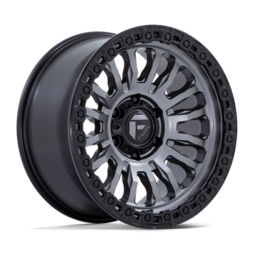 D857 17X9 5X5.5 M-GNMTL BLK -12MM