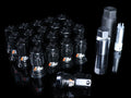 Project Kics 16+4 Locks Black R40 Iconix W/ Plastic Cap (Black) - 12X1.50