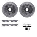 R1 Concepts Brake Rotor- Blank with Optimum Oe Pads Hdw Fits Ford E-350