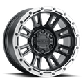 Raceline 956BS Compass 18x9in / 5x150 BP / 18mm Offset / 110.3mm Bore - Black & Silver Lip Wheel