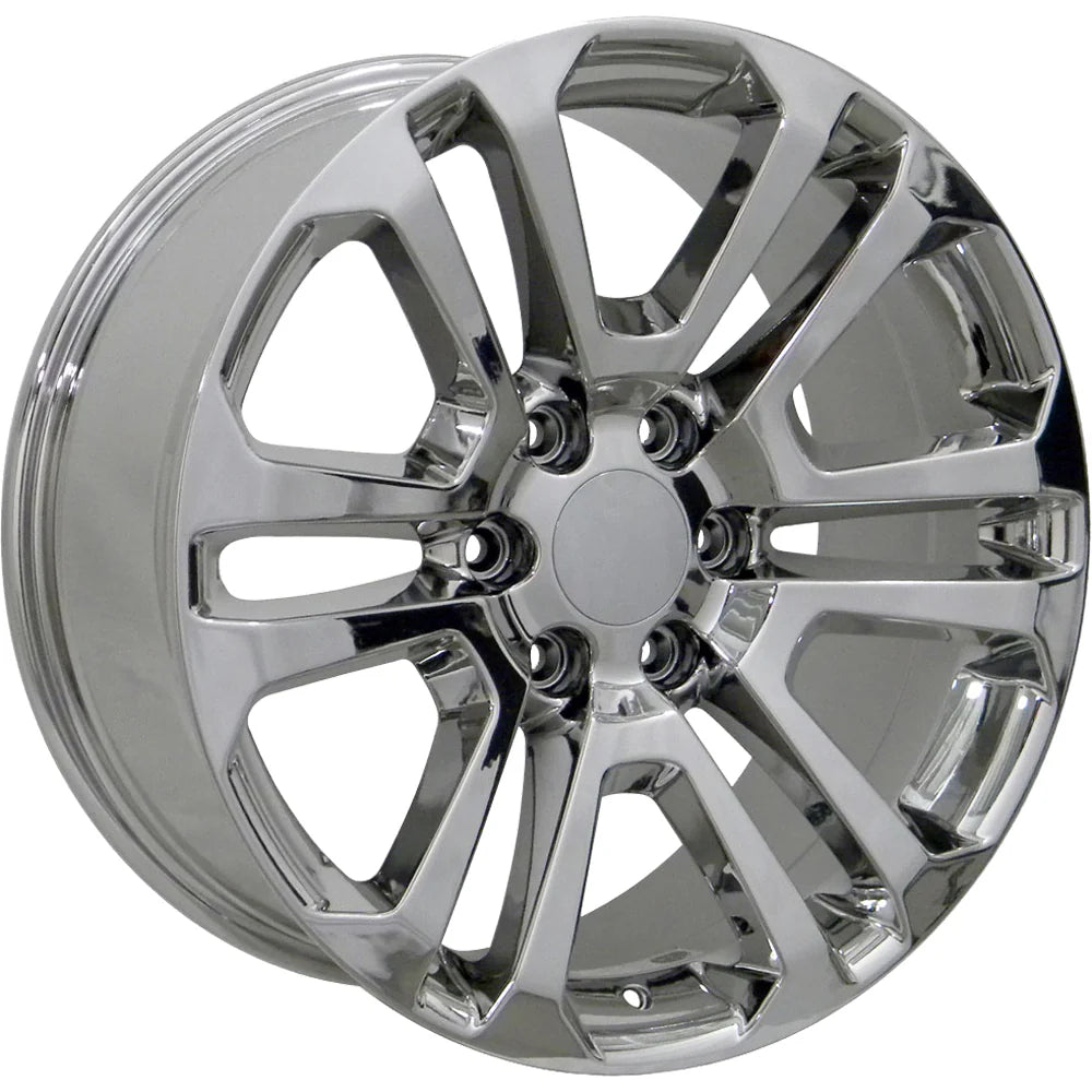 20 IN REPLICA WHEEL CV99 FITS GMC SIERRA RIM 20X9 CHROME WHEEL