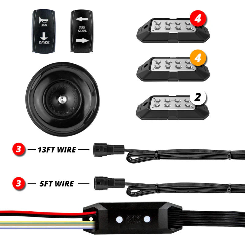 XK Glow red auto part