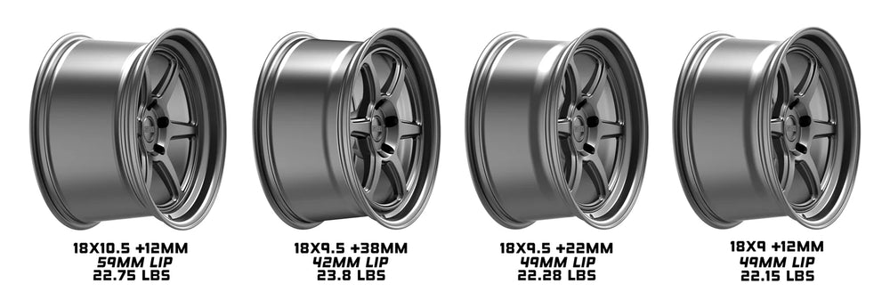 Kansei K14G Roku 18x8.5in / 5x110 BP / 35mm Offset / 73.1mm Bore - Matte Gunmetal