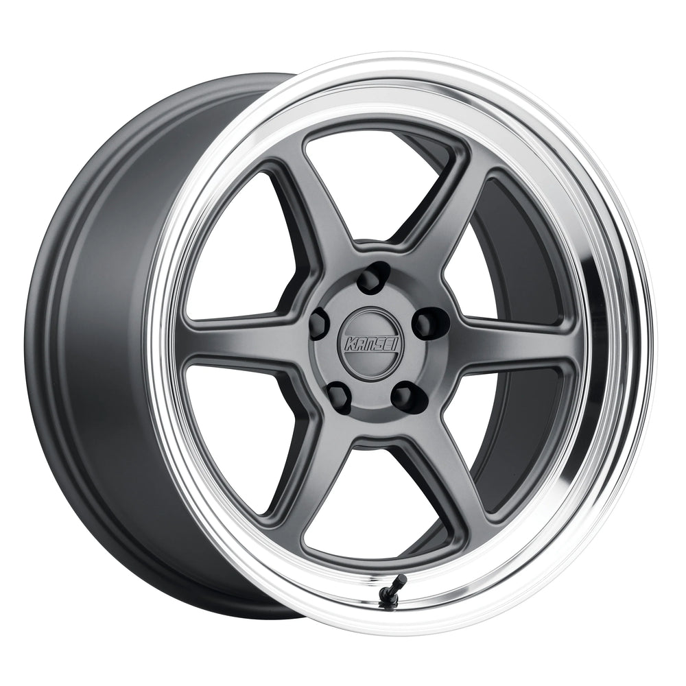 Kansei K14G Roku 18x8.5in / 5x112 BP / +35mm Offset / 66.56mm Bore - Matte Gunmetal Wheel