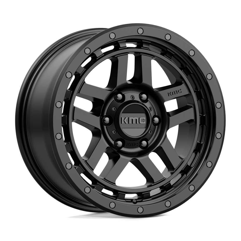 KMC Wheels black auto part