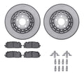 DFC 17-25 Audi A7 Sportback Front Geospec Rotors with Euro 5000 Ceramic Brake Pads w/Hardware