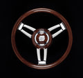 WHITE LEATHER GRIP & HUB 13.8'