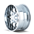 ~(40 lbs. 22X22X10)~ WARRIOR (8015) CHROME 20X9 8-180 0MM 124.1MM
