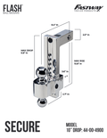 FLASH 10" HD SECURE LOCKING 2.5" SH