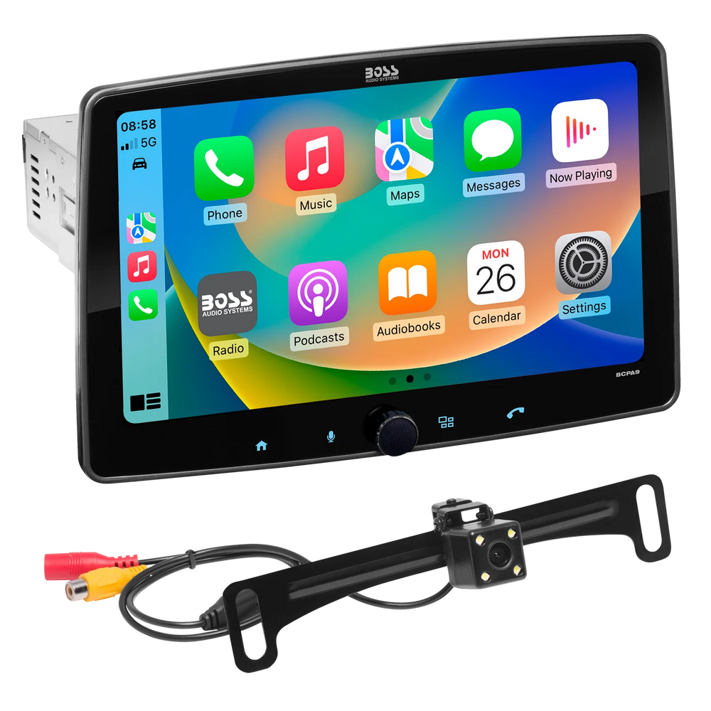 APPLE CARPLAY & ANDROID AUTO CAR MULTIMEDIA PLAYER W/ 9IN TOUCHSCREEN SINGLE DIN