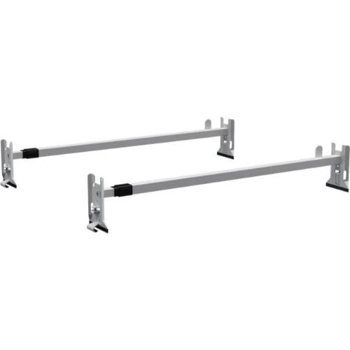 UTILITY VAN RACK 2 CROSS BARRAIN GUTTER MOUNT VAN ROOF RACKS WHITE
