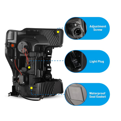 Winjet black headlights