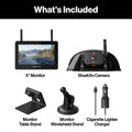FURRION VISION S+ RV BACKUP CAMERA SYSTEM 5IN MONITORREAR SHARKFIN CAMERA #FOS5HTASF