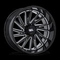 MO811 22X10 8X180 G-BLK MILL -18MM