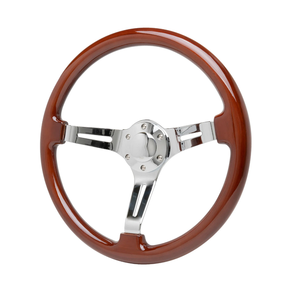 15' CHROME STEEL STEERING WHEEL - W