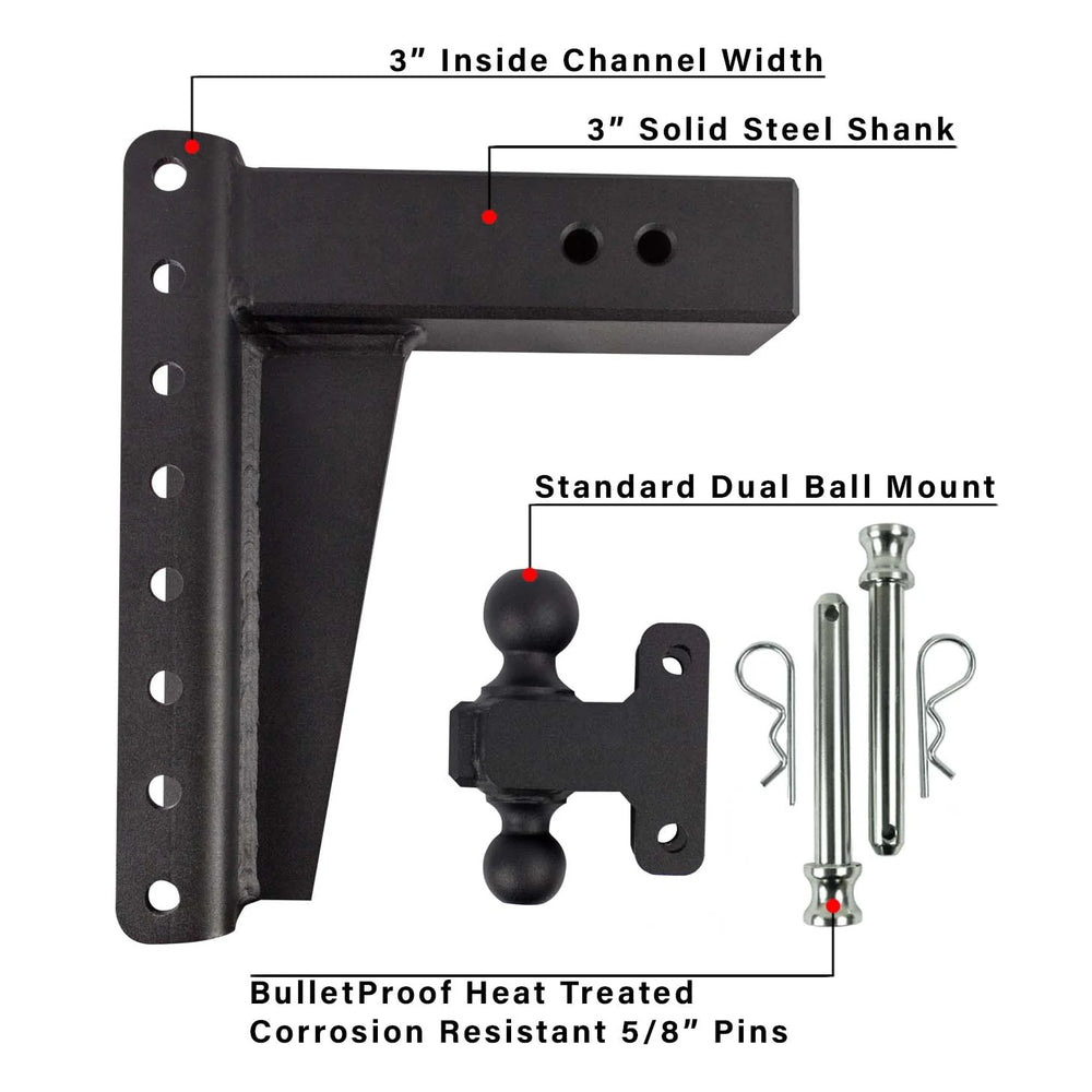 3.0" HEAVY DUTY 10" DROP/RISE