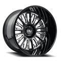 CALI VERTEX 9116 BLACK MILLED 20X10 5x139.7 -25MM 87.1MM