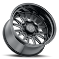 Method Raised MR802 20x9 / 8x180 BP / 0mm Offset / 124.1mm Bore - Double Black Milled Wheel