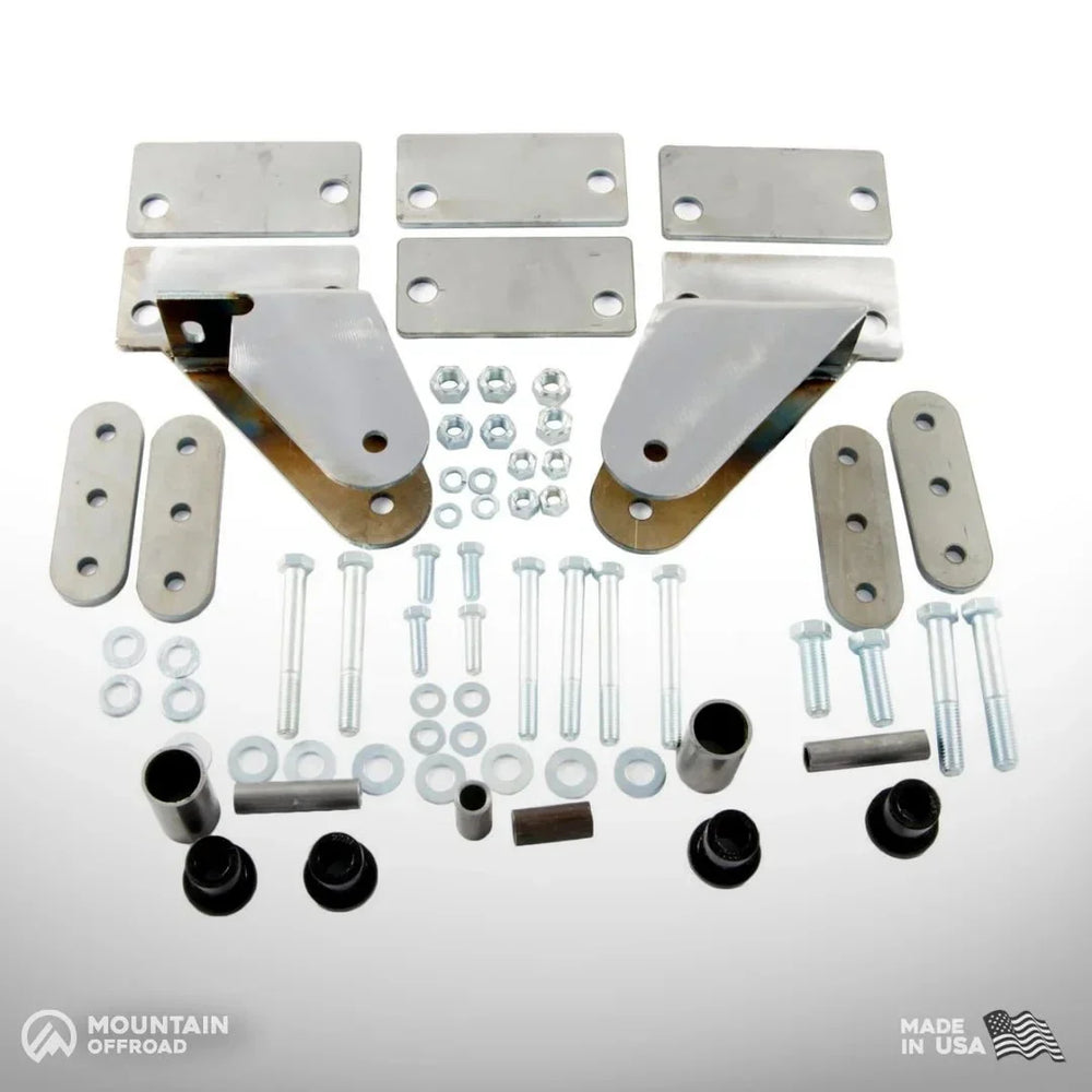 ~(26 lbs. 12X9X4)~ 76-86 Jeep CJ Shackle Reversal Systems (S.R.S.)