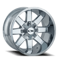 ION 141 20x9 / 8x165.1 BP / 0mm Offset / 130.8mm Hub Chrome Wheel