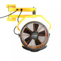 14IN TRAILER COOLING FAN W/ 3HOUR TIMER AND DA405 20IN WALL MOUNT ARM YELLOW