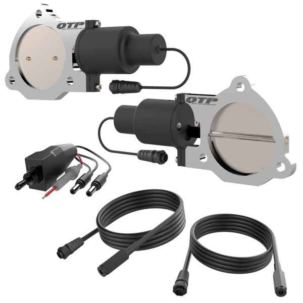 Dual 3.5in Electric Exha ust Cutout Valves