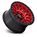 D834 17X9 6X5.5 C-RED-BLK-RG 1MM
