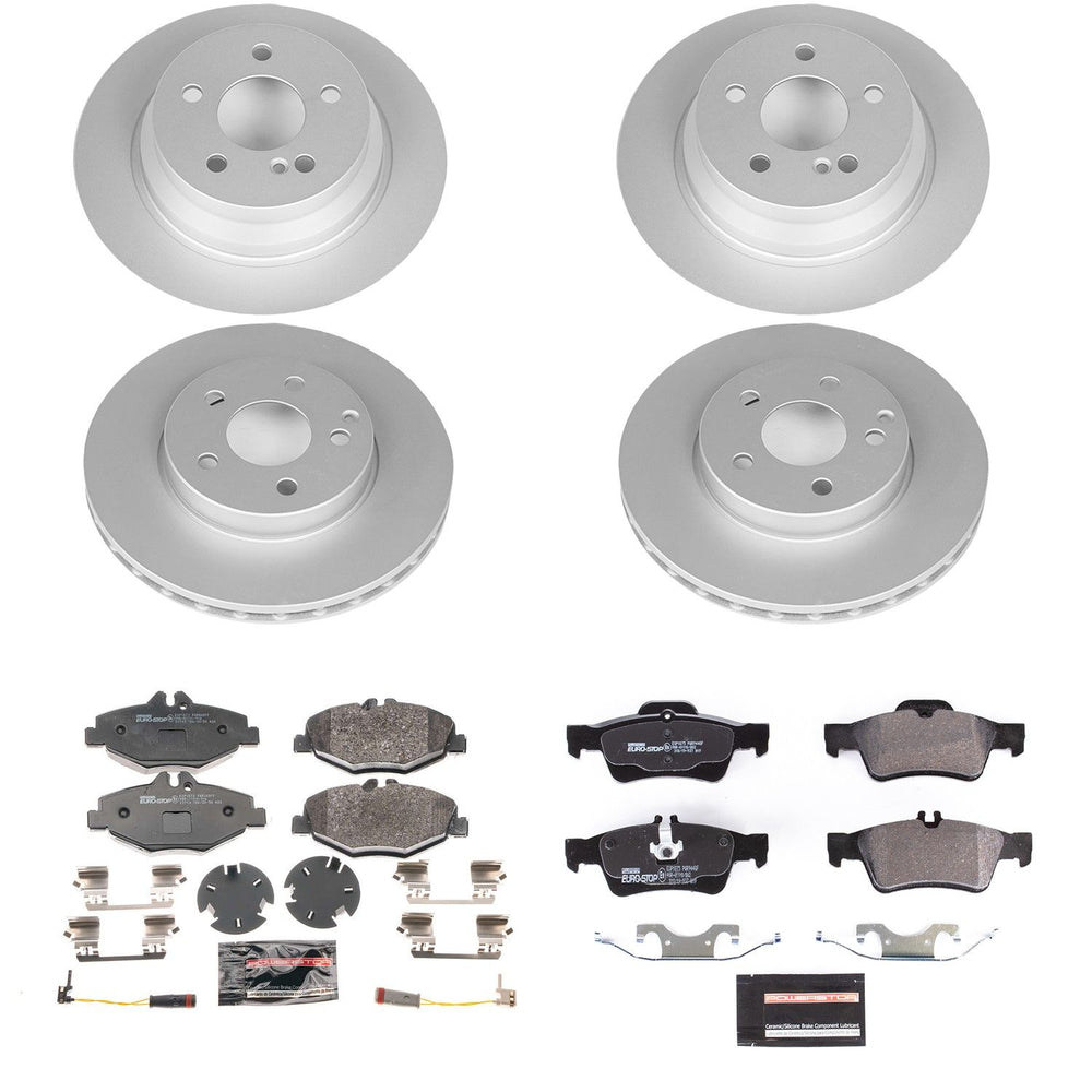 Power Stop 2004 Mercedes-Benz E320 Front & Rear Euro-Stop Brake Kit