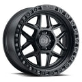 KELSO 18X9.0 5/139.7 ET00 CB78.1 MATTE BLK W/BLK BOLTS