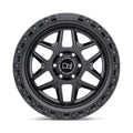 KELSO 18X9.0 5/139.7 ET00 CB78.1 MATTE BLK W/BLK BOLTS